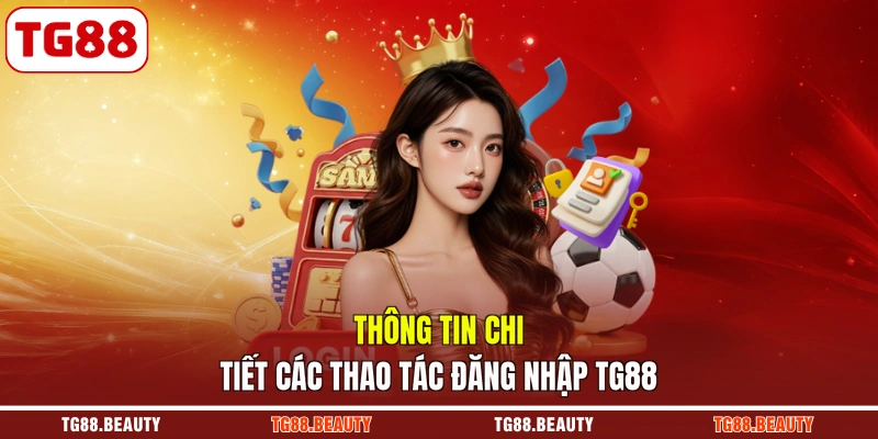 Thông tin chi tiết các thao tác đăng nhập TG88